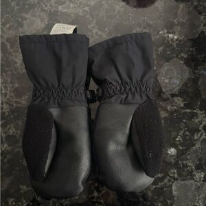 Black Winter Mittens